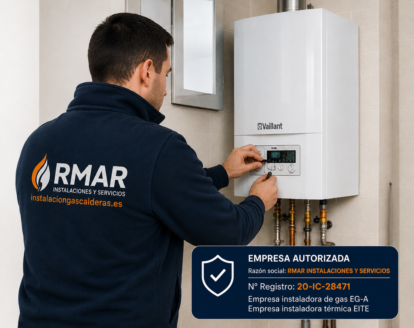 Instalador logo GASCALDERAS