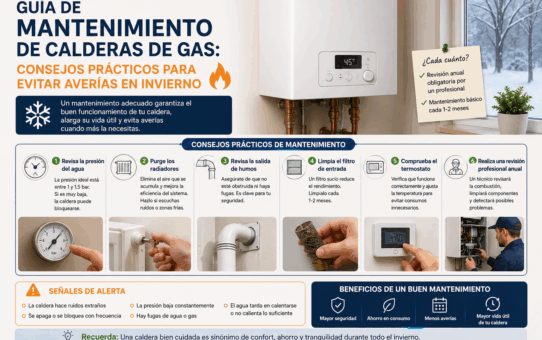 Guía de mantenimiento de calderas de gas: Consejos prácticos para evitar averías en invierno